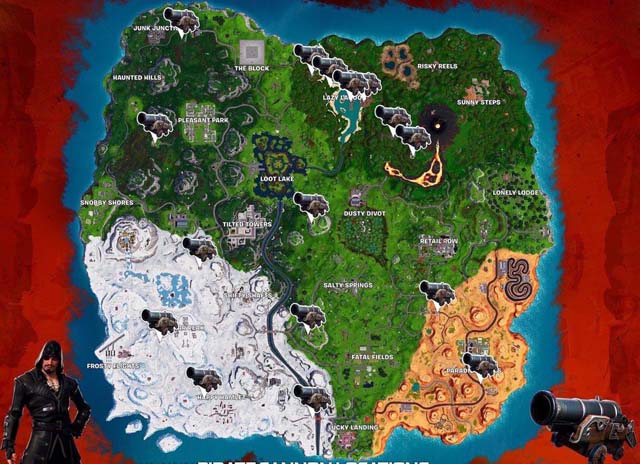 Pirate Camp Locations